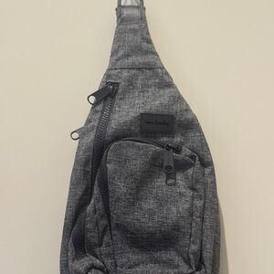 Vera Bradley Gray Sling backpack Crossbody Bag